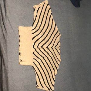 Pink and black striped shirt